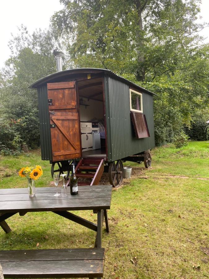 The Shepherd'S Hut - Wild Escapes Wrenbury Off Grid Glamping - Ages 12 And Over Baddiley Extérieur photo